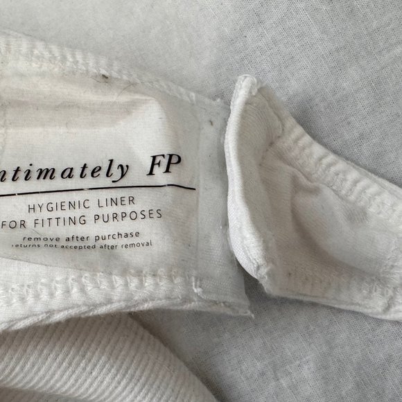 Free People Intimately, White Ribbed Fabric Bodysuit, Size: XS, NWOT/NEW - Picture 11 of 14